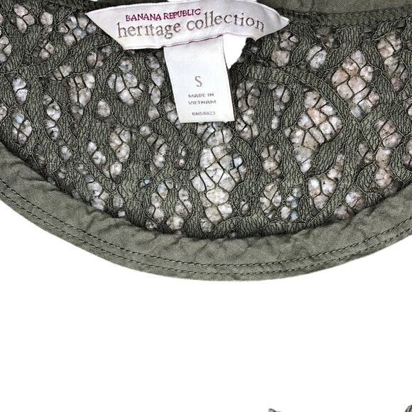 Banana Republic Heritage Collection Lace Tank Sleeveless‎ Olive Green Women’s S - Picture 2 of 3